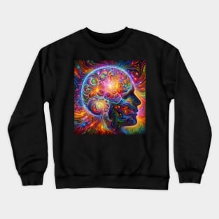 colors of the human brain Crewneck Sweatshirt